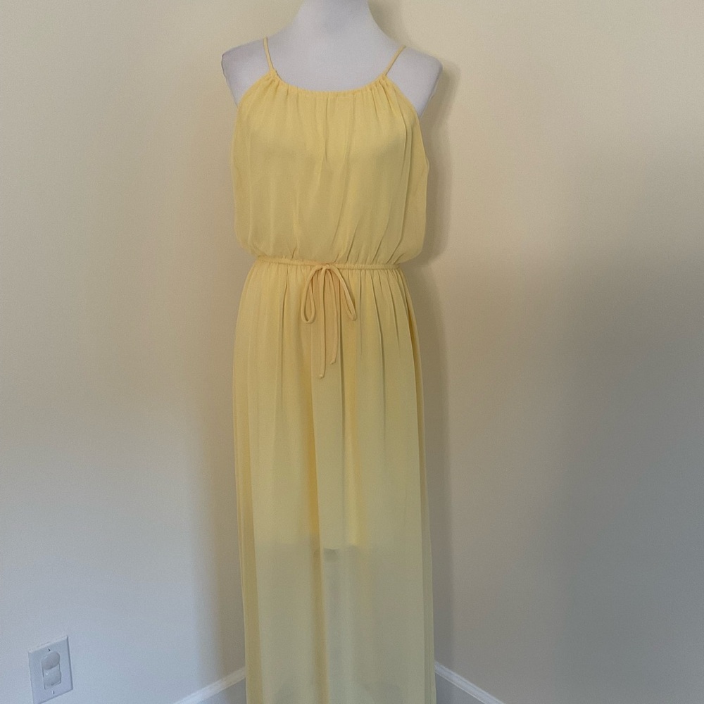 Sweet Storm Light Yellow Maxi Dress